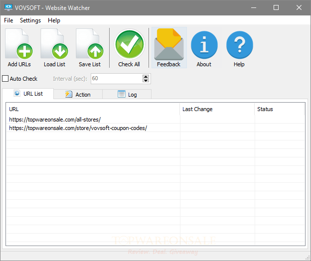 Vovsoft Website Watcher Free License Code