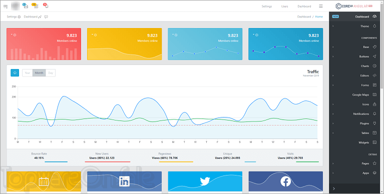 coreui pro angular screenshot