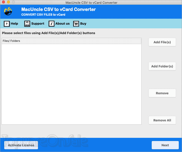 macuncle csv to vcard converter screenshot