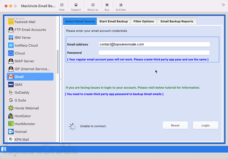 macuncle email backup wizard screenshot macuncle email backup wizard screenshot