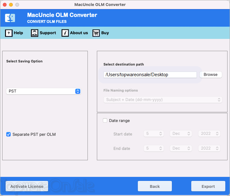 macuncle olm converter for mac screenshot macuncle olm converter for mac screenshot