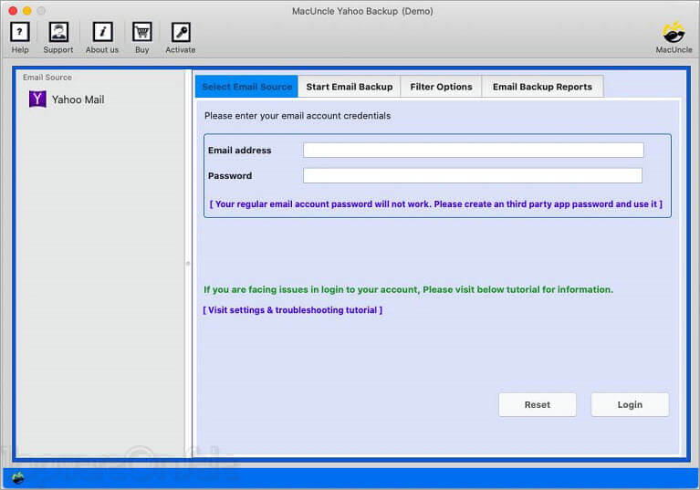macuncle yahoo backup wizard screenshot macuncle yahoo backup wizard screenshot