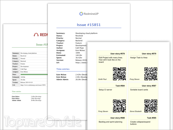 redmine reporter plugin screenshot
