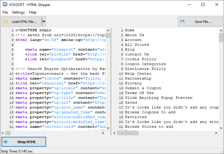 Vovsoft HTML Stripper Giveaway Code Free