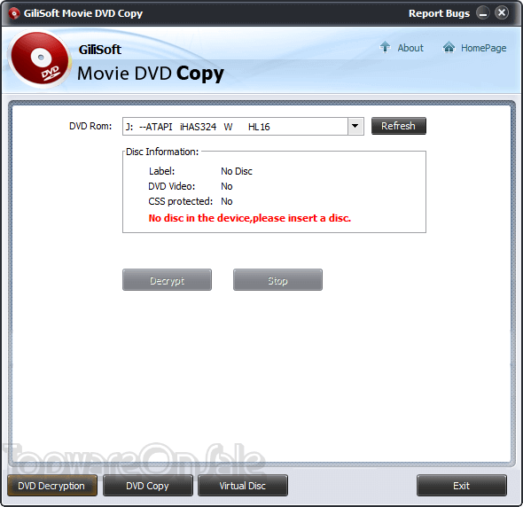 gilisoft movie dvd copy screenshot