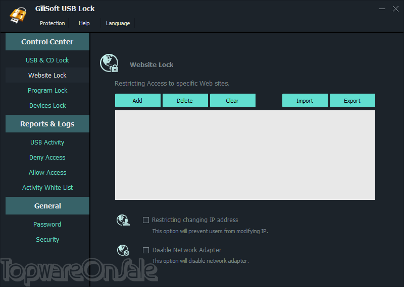 gilisoft usb lock screenshot