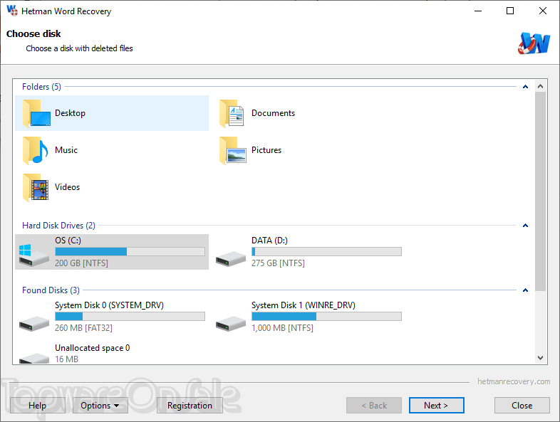 hetman word recovery screenshot