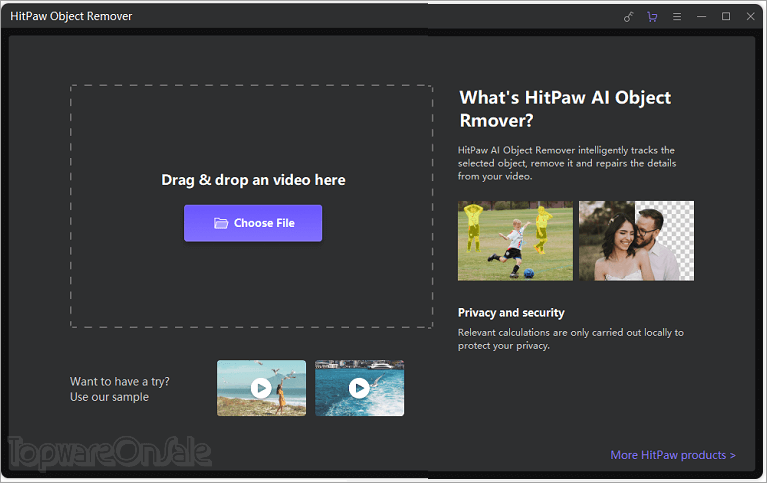hitpaw video object remover screenshot hitpaw video object remover screenshot
