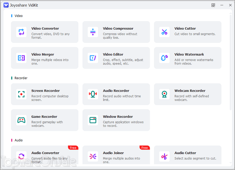 joyoshare vidikit screenshot