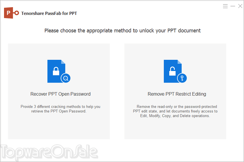 passfab for ppt screenshot