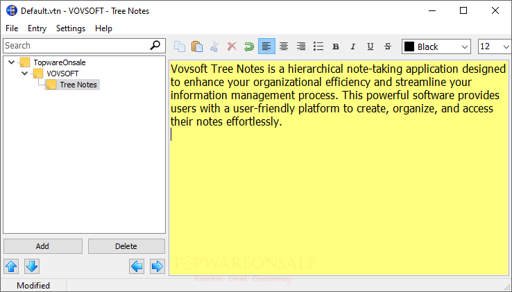 VOVSOFT Tree Notes Free Key