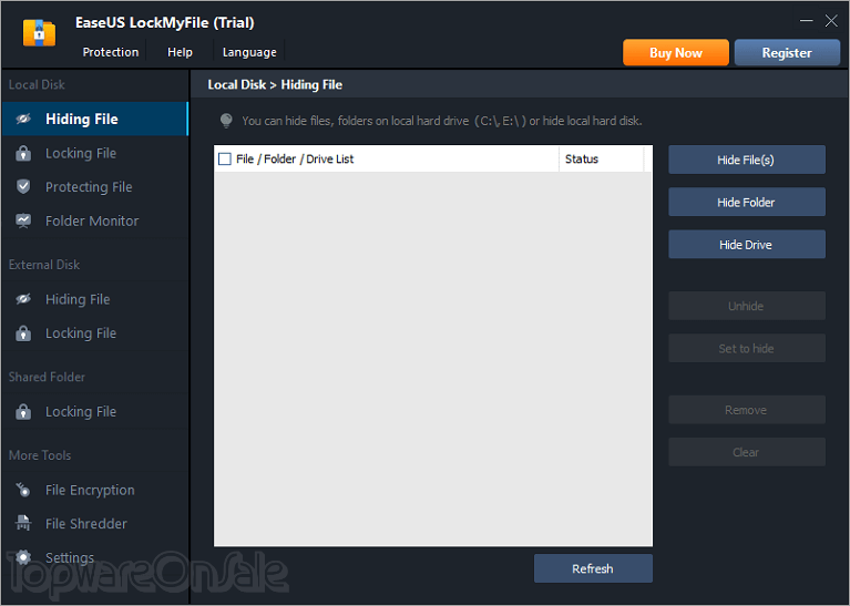 easeus lockmyfile screenshot easeus lockmyfile screenshot