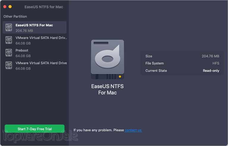 easeus ntfs for mac screenshot