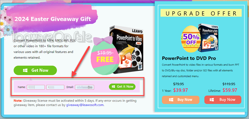 leawo powerpoint to video pro giveaway register email leawo-powerpoint-to-video-pro-giveaway-register-email