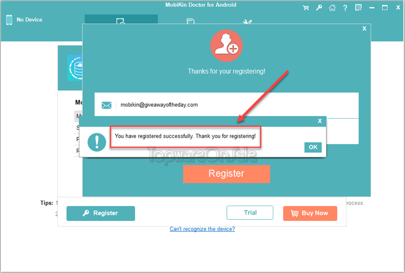 mobikin doctor for android giveaway activation successful mobikin-doctor-for-android-giveaway-activation-successful