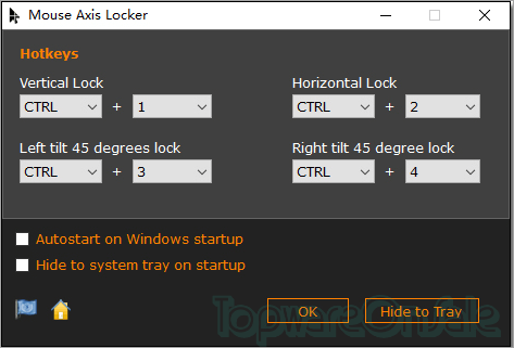 reezaa mouse axis locker screenshot