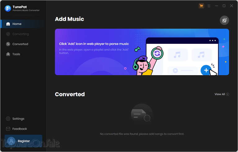 tunepat pandora music converter screenshot