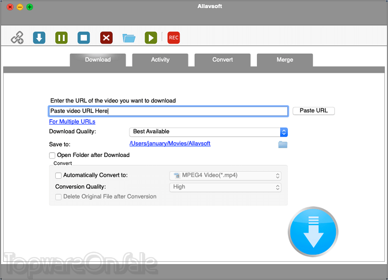 allavsoft for mac screenshot