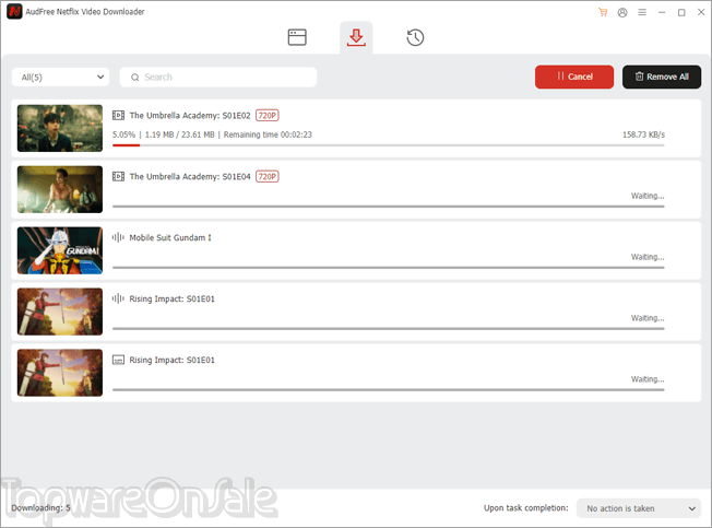 audfree netflix video downloader screenshot