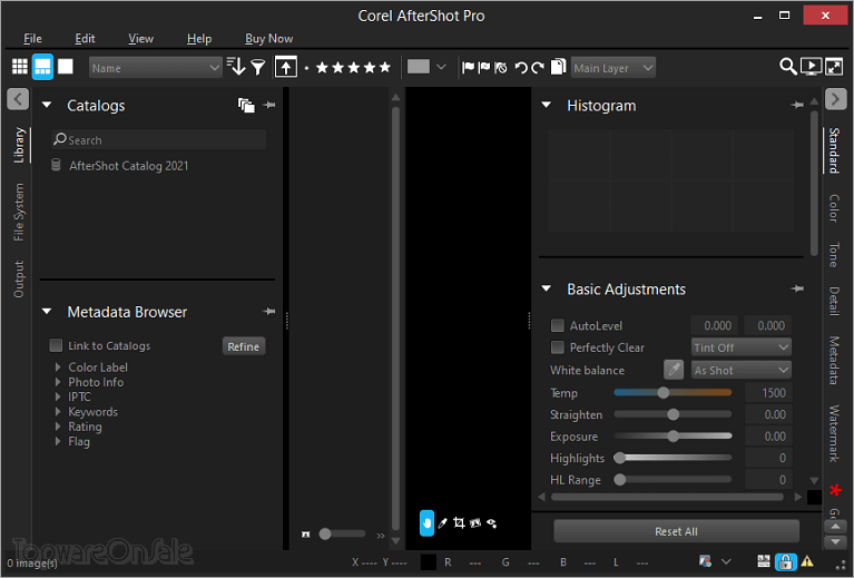 corel aftershot pro screenshot