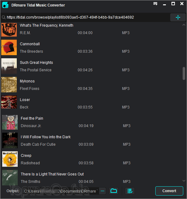 drmare tidal music converter screenshot