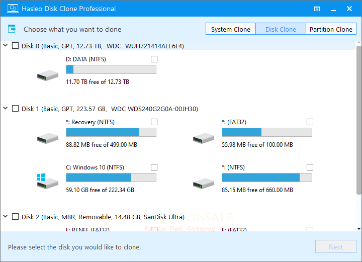 Hasleo Disk Clone Professional Giveaway Code