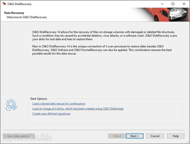 o o diskrecovery screenshot