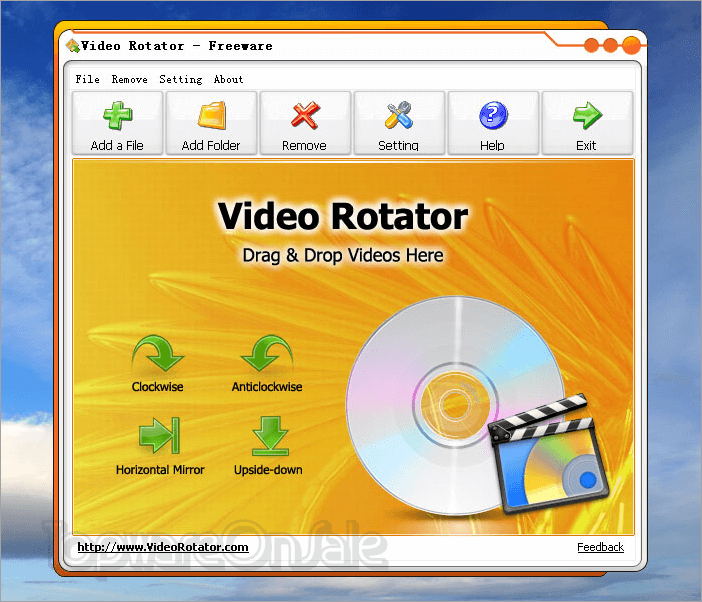 reezaa video rotator screenshot