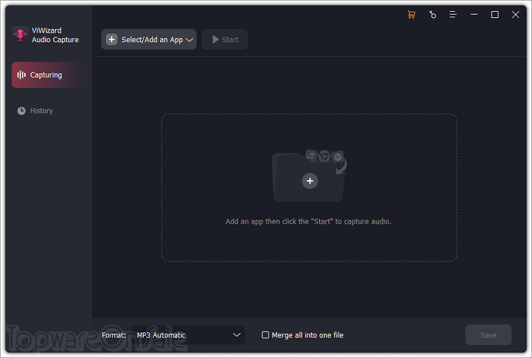 viwizard audio capture screenshot