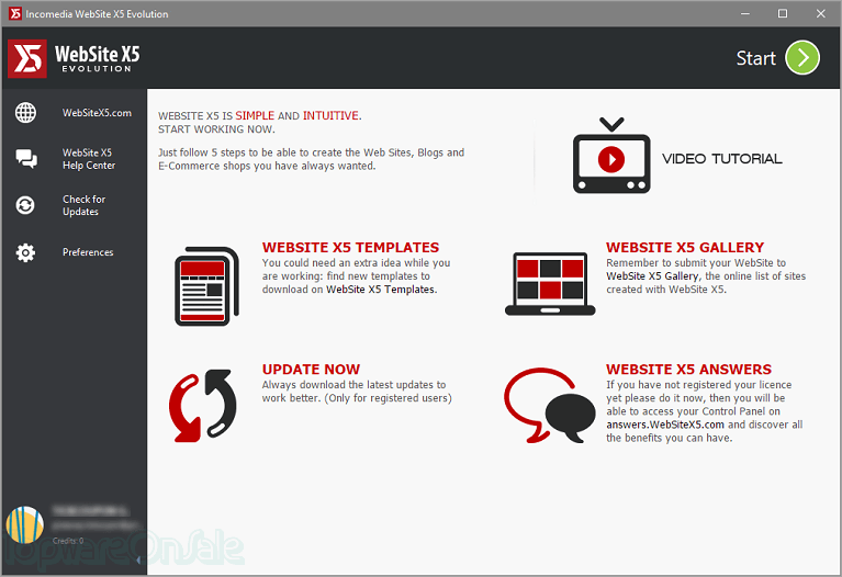 incomedia website x5 evolution screenshot