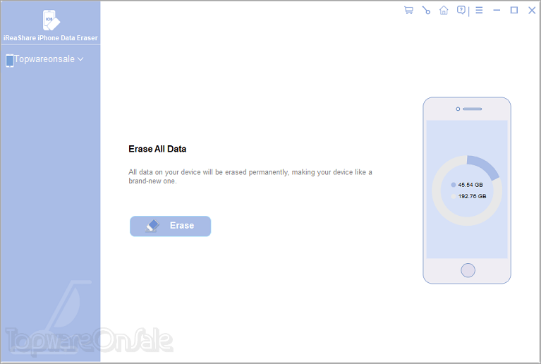 ireashare iphone data eraser screenshot ireashare iphone data eraser screenshot