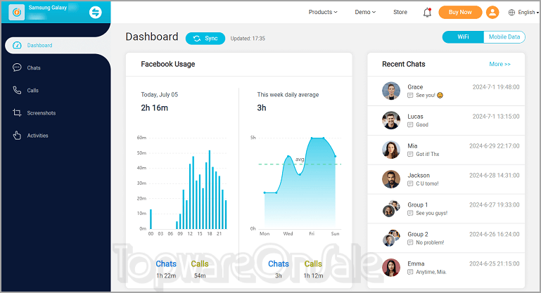 kidsguard for facebook screenshot kidsguard for facebook screenshot