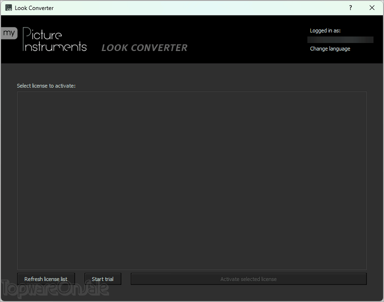 picture instruments look converter screenshot