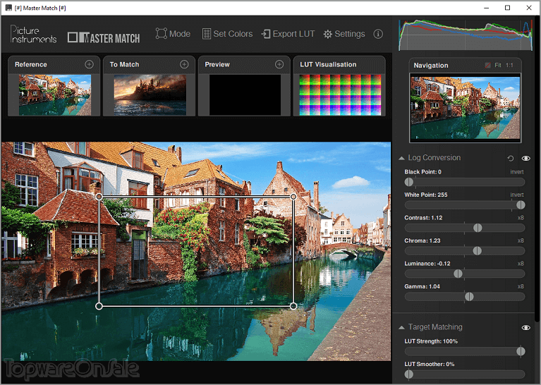 picture instruments master match screenshot