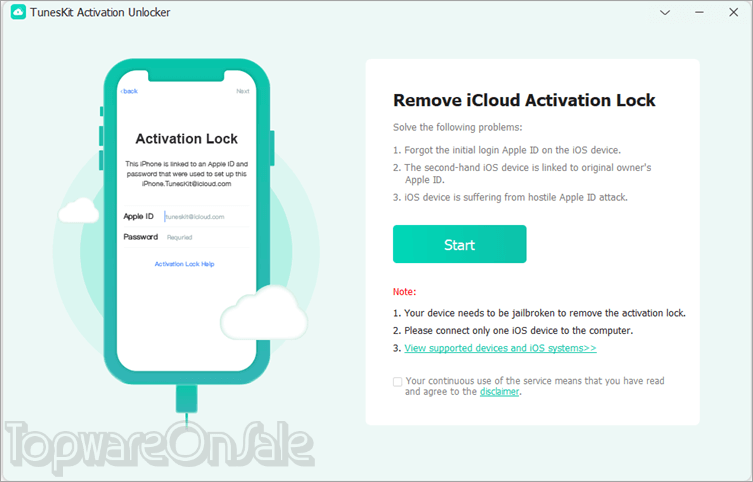 tuneskit activation unlocker screenshot