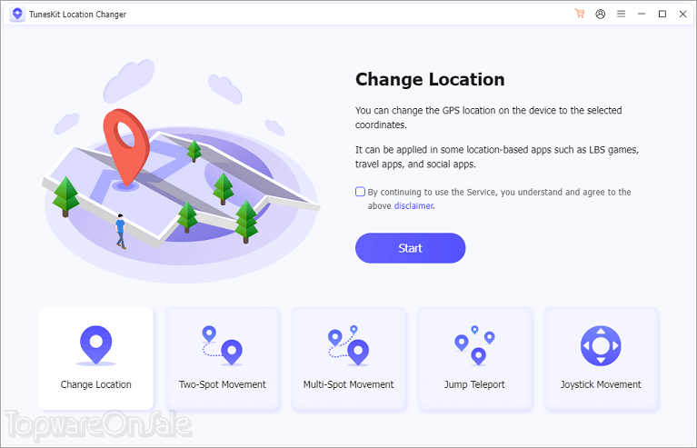 tuneskit location changer screenshot