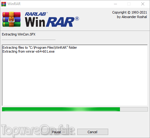 winrar screenshot