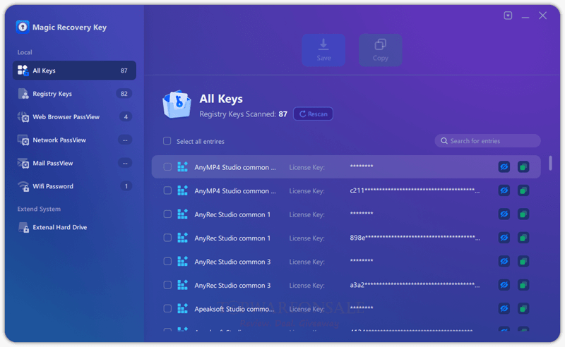 magic recovery key giveaway key