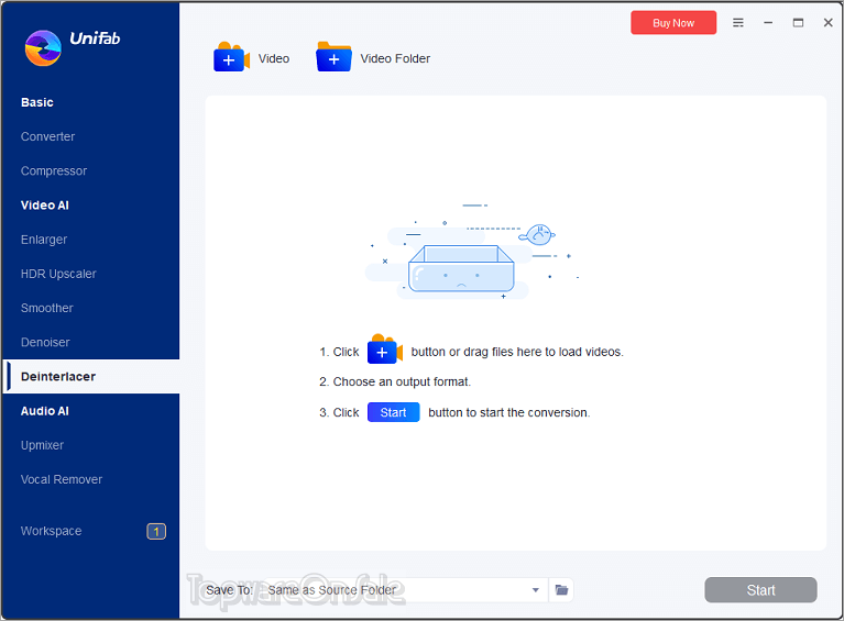unifab deinterlace ai screenshot
