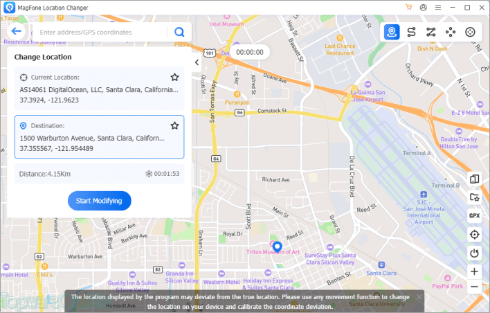 magfone location changer screenshot