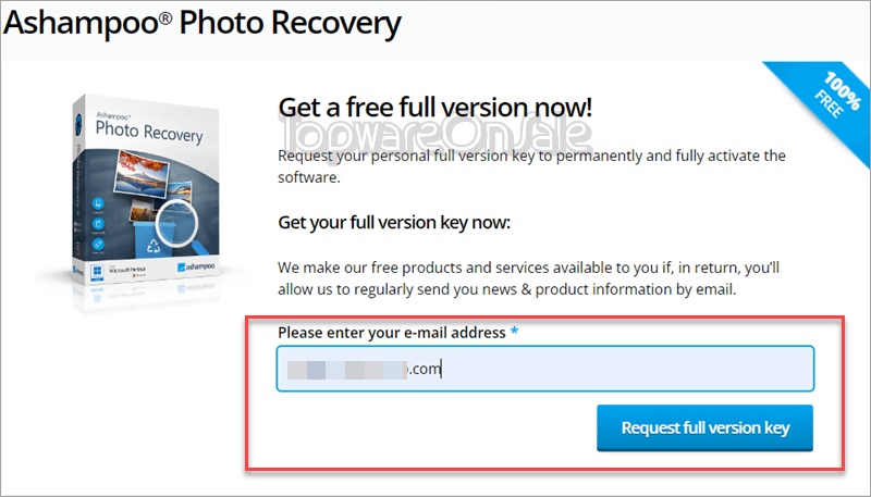 ashampoo photo recovery giveaway register email