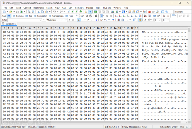 emeditor screenshot