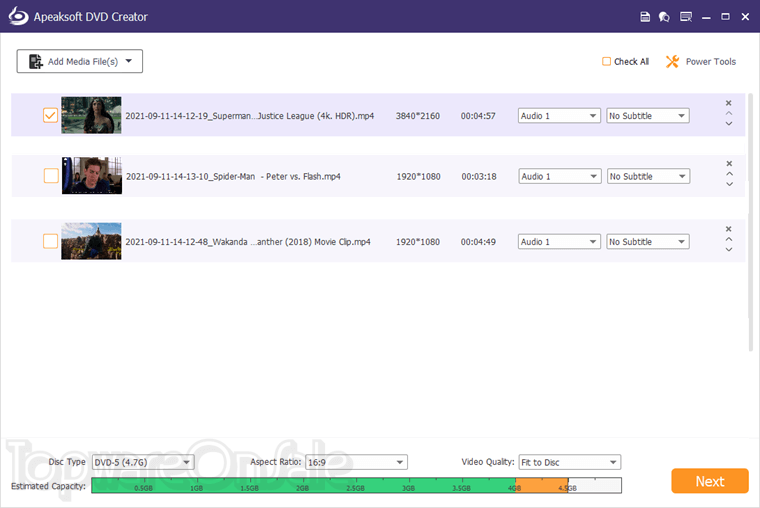 apeaksoft dvd creator screenshot apeaksoft dvd creator screenshot