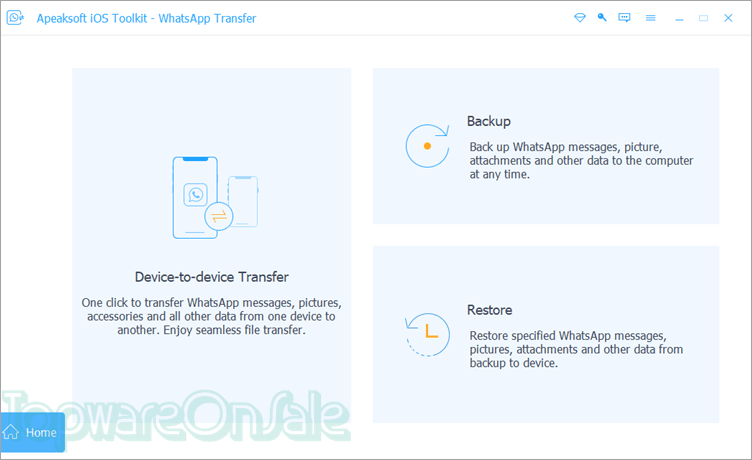 apeaksoft ios whatsapp transfer screenshot apeaksoft ios whatsapp transfer screenshot