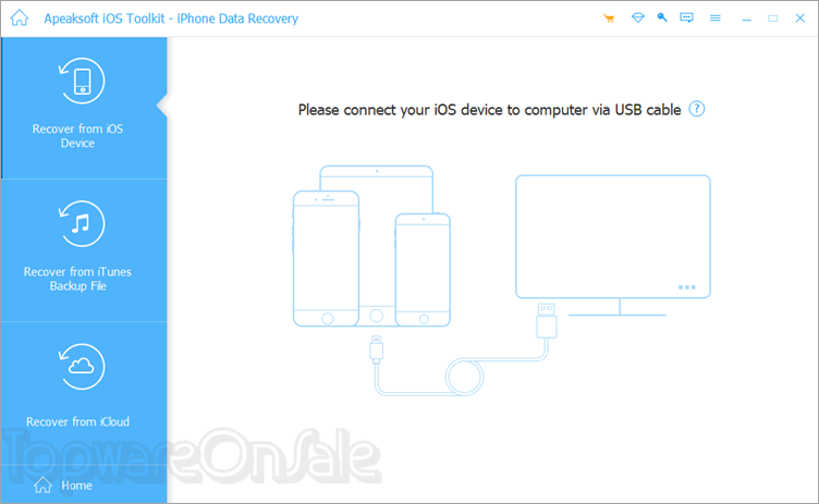 apeaksoft iphone data recovery screenshot