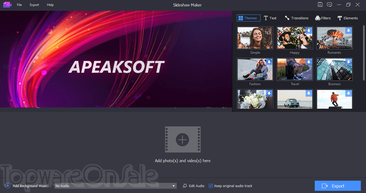 apeaksoft slideshow maker screenshot apeaksoft slideshow maker screenshot