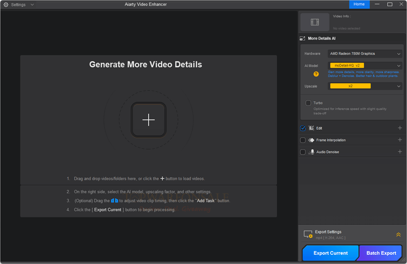 Aiarty Video Enhancer