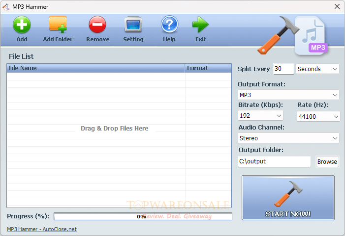 AutoClose MP3 Hammer