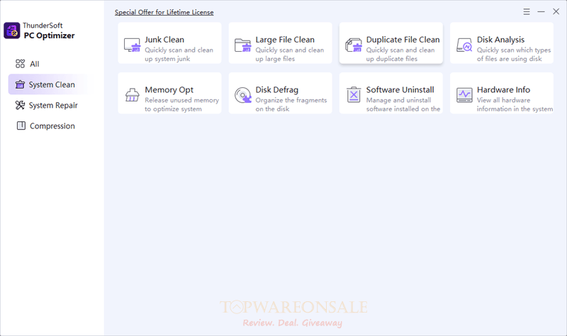 ThunderSoft PC Optimizer License Key Free
