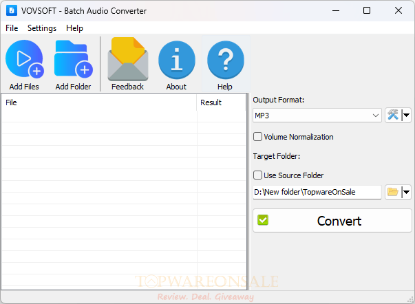  Vovsoft Batch Audio Converter L